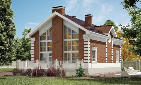 160-009-П Проект двухэтажного дома с мансардой, красивый дом из керамзитобетонных блоков Ермолино | Проекты домов от House Expert