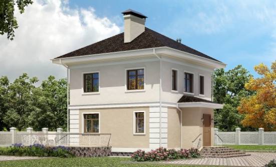 090-003-Л Проект двухэтажного дома, недорогой домик из арболита Малоярославец | Проекты домов от House Expert