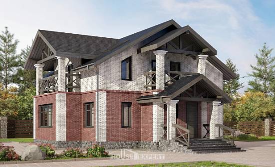 160-014-Л Проект двухэтажного дома, экономичный домик из керамзитобетонных блоков Боровск | Проекты домов от House Expert