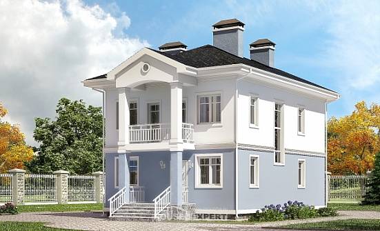 120-001-П Проект двухэтажного дома, недорогой домик из газобетона Боровск | Проекты домов от House Expert
