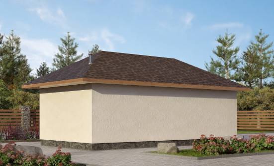 040-001-П Проект гаража из твинблока Балабаново | Проекты одноэтажных домов от House Expert
