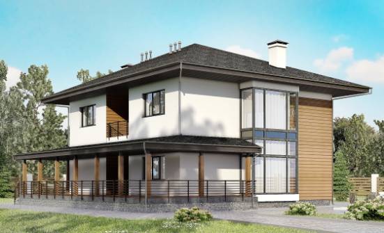 245-001-П Проект двухэтажного дома, средний домик из газосиликатных блоков Таруса | Проекты домов от House Expert