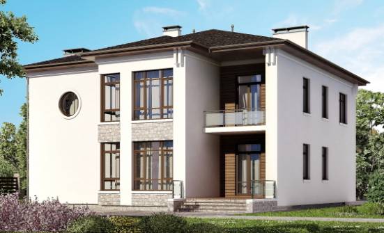300-005-П Проект двухэтажного дома, большой загородный дом из кирпича Балабаново | Проекты домов от House Expert
