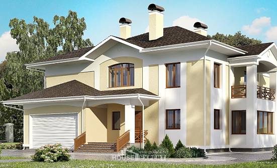 375-002-Л Проект двухэтажного дома, гараж, огромный дом из кирпича Боровск | Проекты домов от House Expert