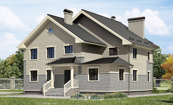 300-004-П Проект двухэтажного дома, современный домик из пеноблока Обнинск | Проекты домов от House Expert