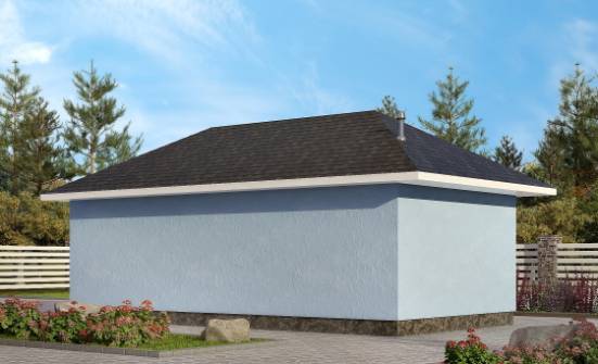 040-001-Л Проект гаража из керамзитобетонных блоков Малоярославец | Проекты одноэтажных домов от House Expert