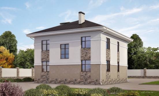 150-014-П Проект двухэтажного дома, уютный дом из твинблока Козельск | Проекты домов от House Expert