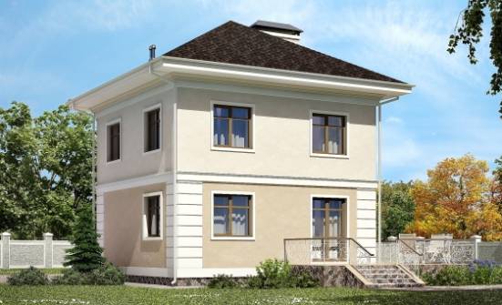 090-003-Л Проект двухэтажного дома, недорогой домик из арболита Малоярославец | Проекты домов от House Expert