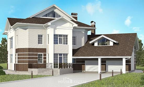 410-001-П Проект двухэтажного дома, гараж, красивый домик из кирпича Калуга | Проекты домов от House Expert
