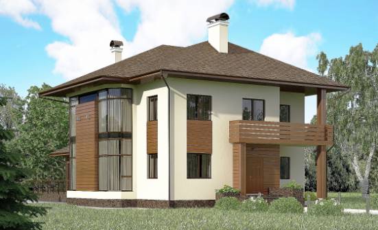 300-001-П Проект двухэтажного дома, классический домик из кирпича Малоярославец | Проекты домов от House Expert