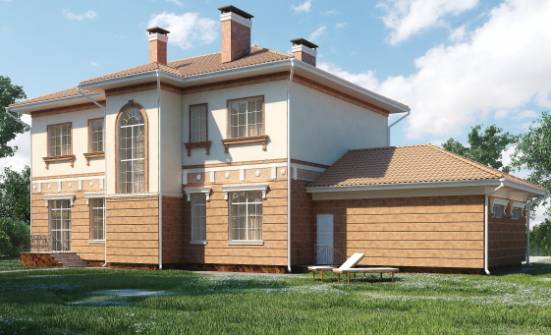 285-001-Л Проект двухэтажного дома, гараж, классический загородный дом из кирпича Ермолино | Проекты домов от House Expert
