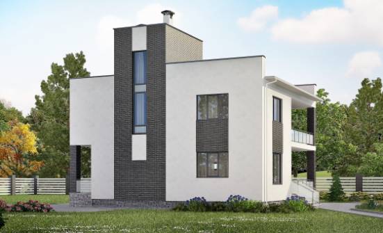 225-001-П Проект двухэтажного дома, красивый коттедж из газосиликатных блоков Людиново | Проекты домов от House Expert
