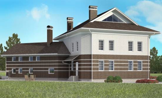 410-001-П Проект двухэтажного дома, гараж, красивый домик из кирпича Калуга | Проекты домов от House Expert