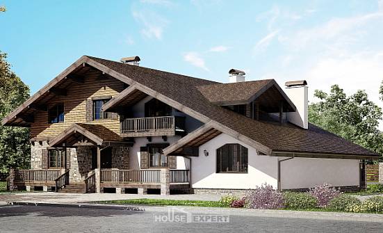 320-002-П Проект двухэтажного дома мансардный этаж, уютный дом из кирпича Балабаново | Проекты домов от House Expert