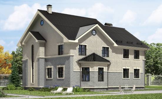 300-004-П Проект двухэтажного дома, современный домик из пеноблока Обнинск | Проекты домов от House Expert