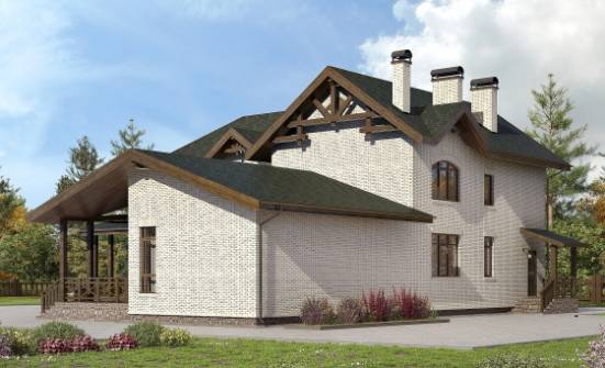340-004-Л Проект двухэтажного дома, огромный домик из керамзитобетонных блоков Таруса | Проекты домов от House Expert