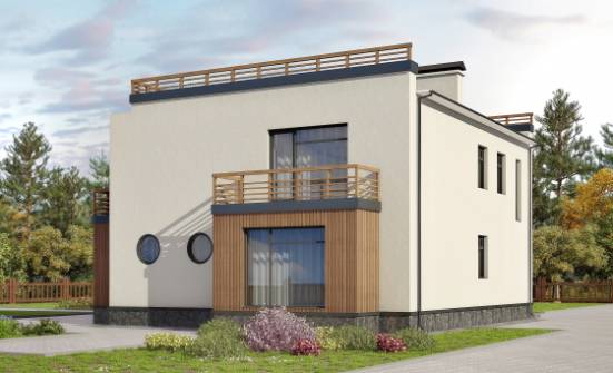 215-002-Л Проект двухэтажного дома, просторный домик из теплоблока Козельск | Проекты домов от House Expert