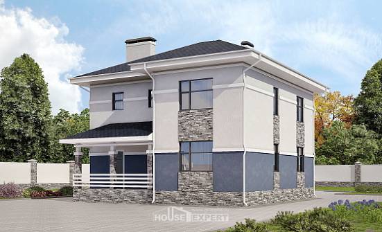 150-014-Л Проект двухэтажного дома, уютный загородный дом из арболита Балабаново | Проекты домов от House Expert