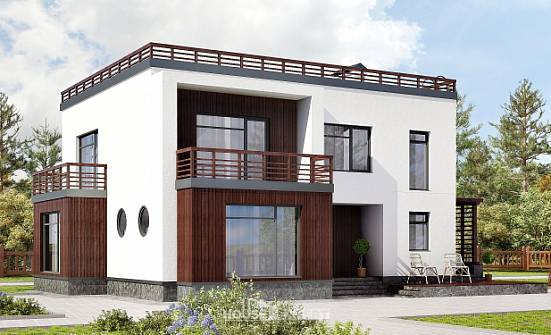 215-002-П Проект двухэтажного дома, классический дом из газобетона Балабаново | Проекты домов от House Expert