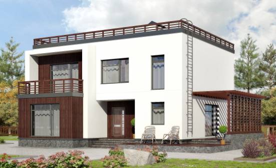 215-002-П Проект двухэтажного дома, классический дом из газобетона Балабаново | Проекты домов от House Expert
