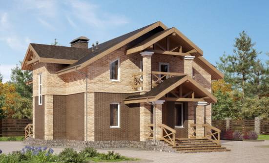 160-014-П Проект двухэтажного дома, недорогой дом из теплоблока Боровск | Проекты домов от House Expert