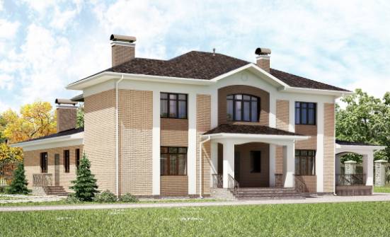 520-001-П Проект трехэтажного дома, просторный дом из бризолита Обнинск | Проекты домов от House Expert