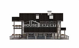 250-002-Л Проект двухэтажного дома с мансардой, гараж, просторный домик из кирпича Таруса, House Expert