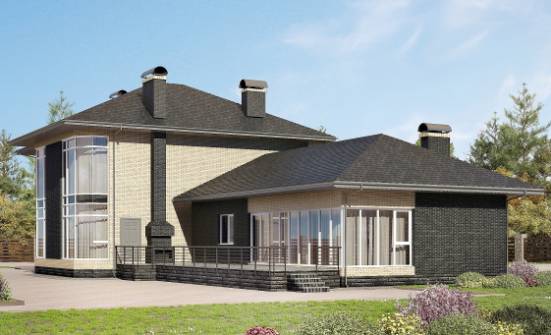 305-003-Л Проект двухэтажного дома, классический коттедж из арболита Калуга | Проекты домов от House Expert