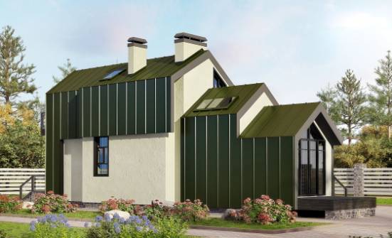 060-006-Л Проект двухэтажного дома с мансардой, уютный загородный дом из арболита Козельск | Проекты домов от House Expert