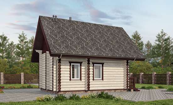 035-001-Л Проект бани из дерева Козельск | Проекты одноэтажных домов от House Expert