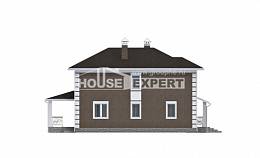 185-002-П Проект двухэтажного дома, уютный коттедж из поризованных блоков Таруса, House Expert