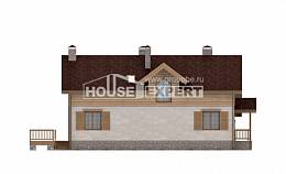 165-002-П Проект двухэтажного дома с мансардным этажом, гараж, доступный домик из газосиликатных блоков Козельск, House Expert