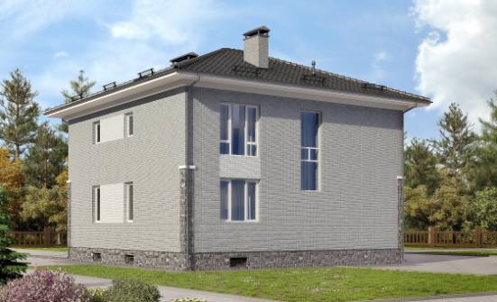 275-004-П Проект трехэтажного дома, гараж, классический дом из кирпича Малоярославец | Проекты домов от House Expert