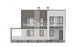 150-017-П Проект двухэтажного дома, скромный домик из газобетона Людиново, House Expert