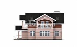 155-009-Л Проект двухэтажного дома с мансардой, недорогой коттедж из твинблока, Ермолино