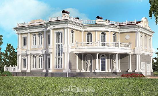 505-001-П Проект двухэтажного дома, гараж, красивый дом из газосиликатных блоков, Балабаново