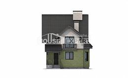 120-003-П Проект двухэтажного дома с мансардой, доступный домик из керамзитобетонных блоков Боровск, House Expert