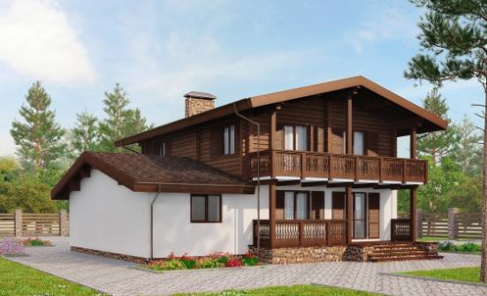 200-011-П Проект двухэтажного дома с мансардой, классический дом из керамзитобетонных блоков Козельск | Проекты домов от House Expert