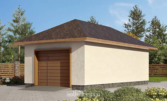 040-001-П Проект гаража из теплоблока Козельск | Проекты домов от House Expert