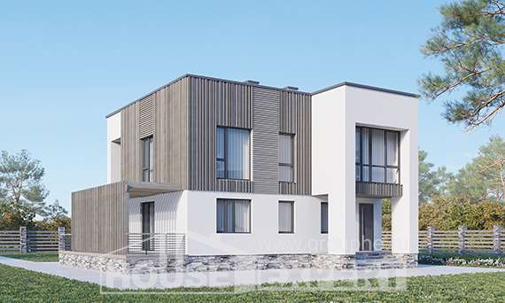 150-017-П Проект двухэтажного дома, доступный дом из бризолита, Боровск