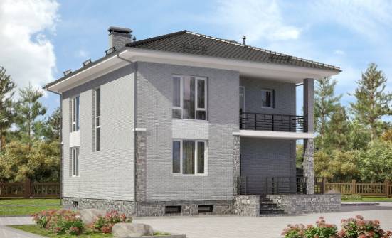 275-004-П Проект трехэтажного дома, гараж, классический дом из кирпича Малоярославец | Проекты домов от House Expert