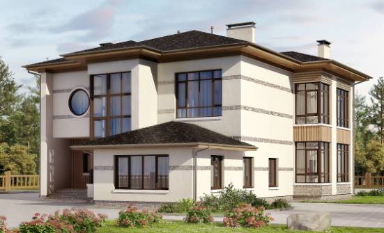 345-001-П Проект двухэтажного дома, классический домик из блока, Ермолино