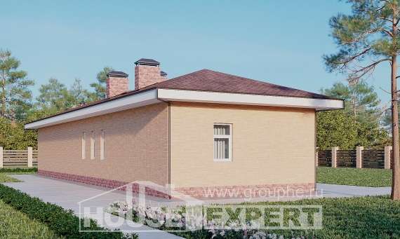 110-006-П Проект бани из керамзитобетонных блоков Боровск, House Expert