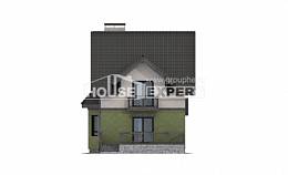 120-003-П Проект двухэтажного дома с мансардой, компактный домик из твинблока Боровск, House Expert