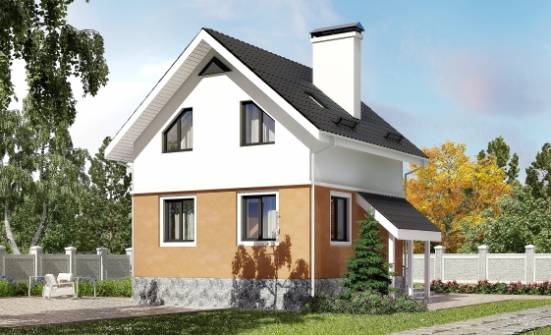 100-005-Л Проект трехэтажного дома с мансардным этажом, красивый домик из теплоблока Боровск | Проекты домов от House Expert