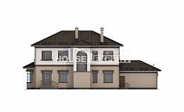 290-004-Л Проект двухэтажного дома и гаражом, просторный домик из кирпича Людиново, House Expert