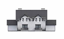 290-003-П Проект двухэтажного дома с мансардой, просторный дом из теплоблока Таруса, House Expert
