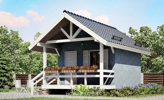 020-001-Л Проект одноэтажного дома, крохотный дом из дерева Обнинск | Проекты домов от House Expert