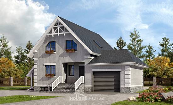200-009-П Проект трехэтажного дома с мансардой и гаражом, просторный дом из бризолита Балабаново | Проекты домов от House Expert